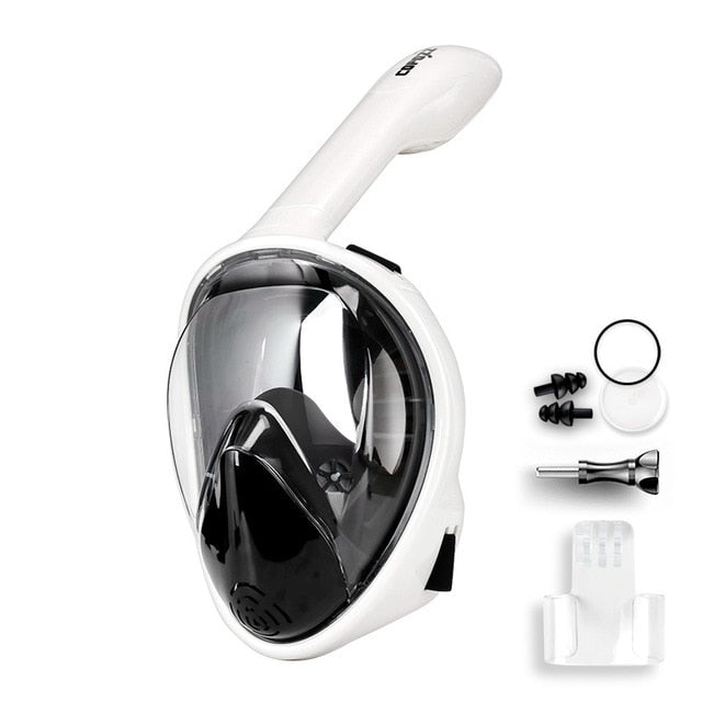 COPOZZ Scuba Diving Mask Full Face Anti Fog Underwater Snorkel Mask Set Swimming Mask for Gopro Camera Men Women Kids Children