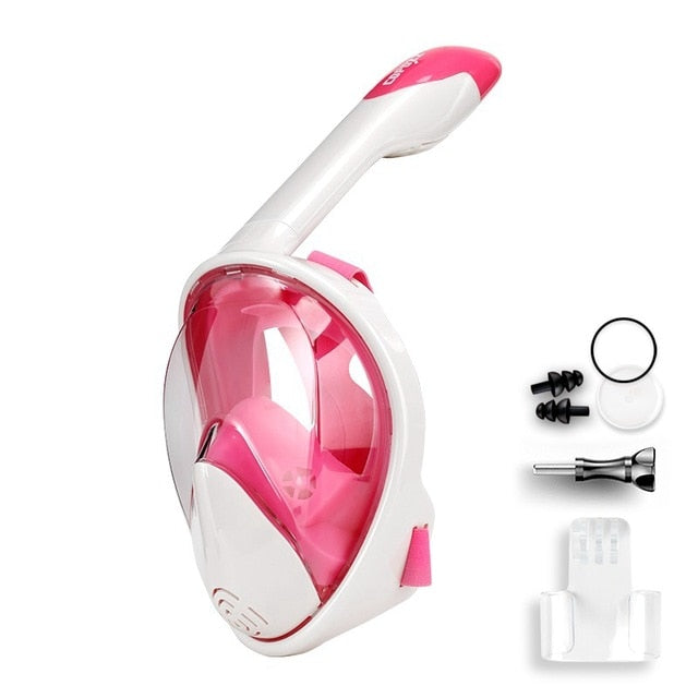 COPOZZ Scuba Diving Mask Full Face Anti Fog Underwater Snorkel Mask Set Swimming Mask for Gopro Camera Men Women Kids Children