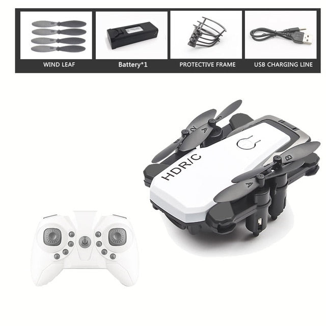 Foldable Mini Drone With RC Quadrocopter With Camera HD Quad-Counter With High Hold RC Helicopter With Headless Mode Kid's Toys