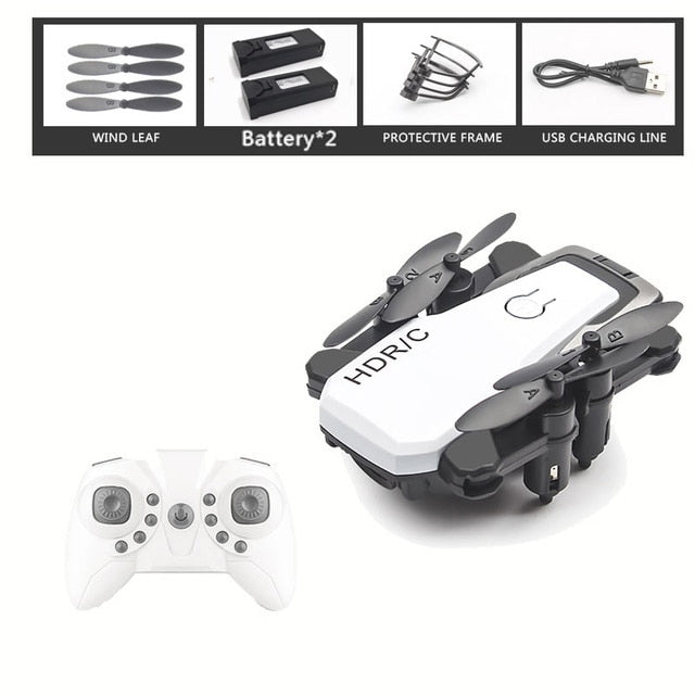 Foldable Mini Drone With RC Quadrocopter With Camera HD Quad-Counter With High Hold RC Helicopter With Headless Mode Kid's Toys