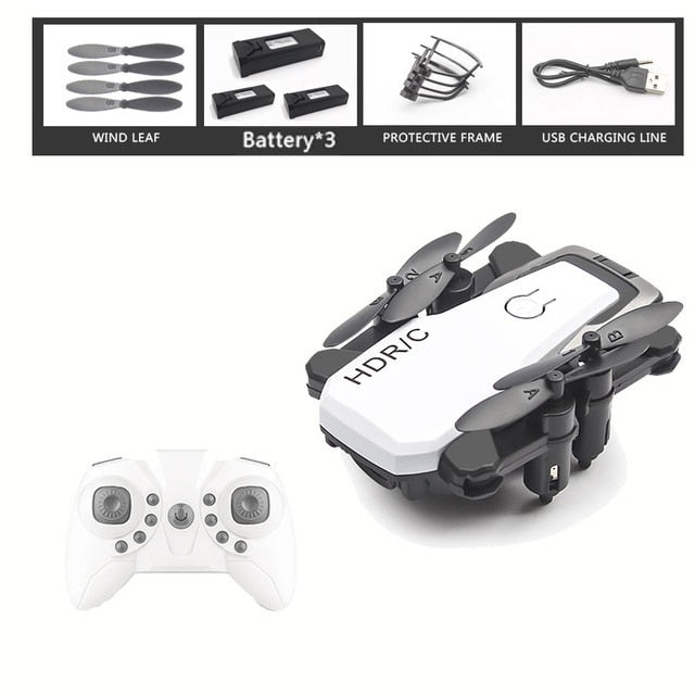 Foldable Mini Drone With RC Quadrocopter With Camera HD Quad-Counter With High Hold RC Helicopter With Headless Mode Kid's Toys
