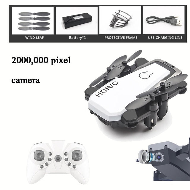 Foldable Mini Drone With RC Quadrocopter With Camera HD Quad-Counter With High Hold RC Helicopter With Headless Mode Kid's Toys