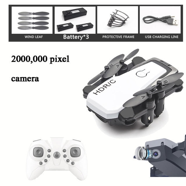 Foldable Mini Drone With RC Quadrocopter With Camera HD Quad-Counter With High Hold RC Helicopter With Headless Mode Kid's Toys