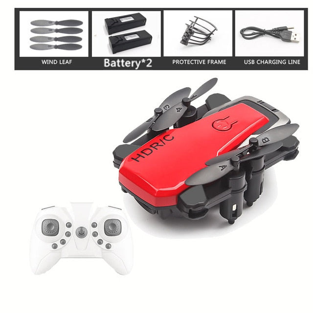 Foldable Mini Drone With RC Quadrocopter With Camera HD Quad-Counter With High Hold RC Helicopter With Headless Mode Kid's Toys