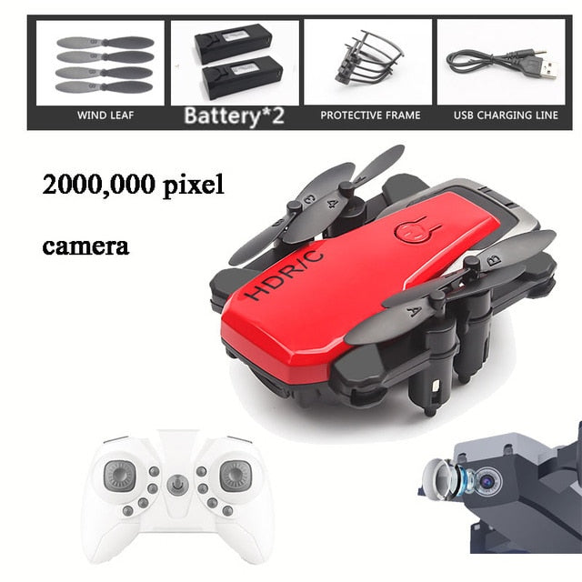 Foldable Mini Drone With RC Quadrocopter With Camera HD Quad-Counter With High Hold RC Helicopter With Headless Mode Kid's Toys