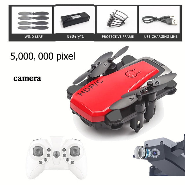Foldable Mini Drone With RC Quadrocopter With Camera HD Quad-Counter With High Hold RC Helicopter With Headless Mode Kid's Toys