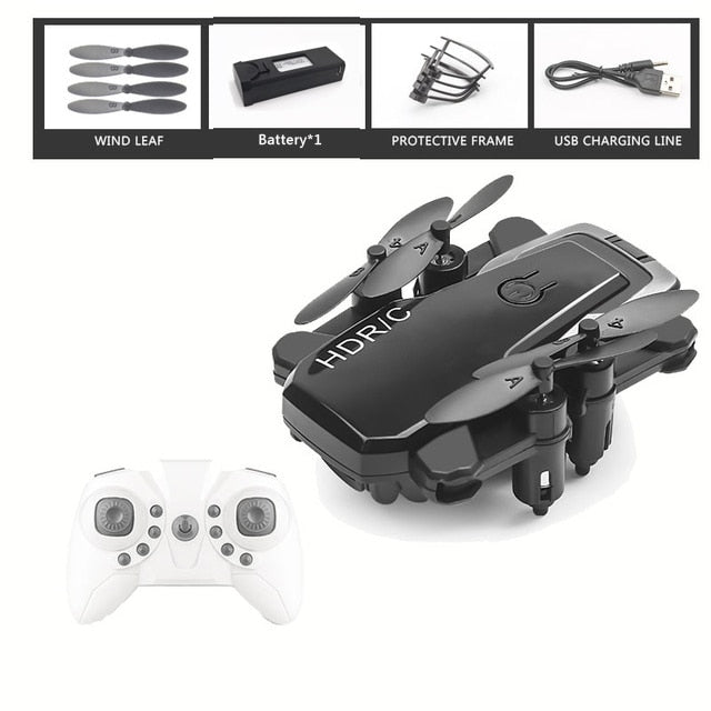Foldable Mini Drone With RC Quadrocopter With Camera HD Quad-Counter With High Hold RC Helicopter With Headless Mode Kid's Toys