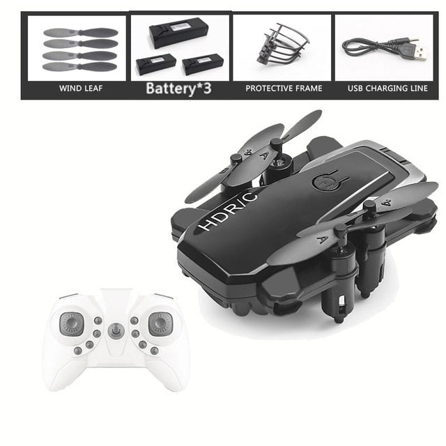 Foldable Mini Drone With RC Quadrocopter With Camera HD Quad-Counter With High Hold RC Helicopter With Headless Mode Kid's Toys