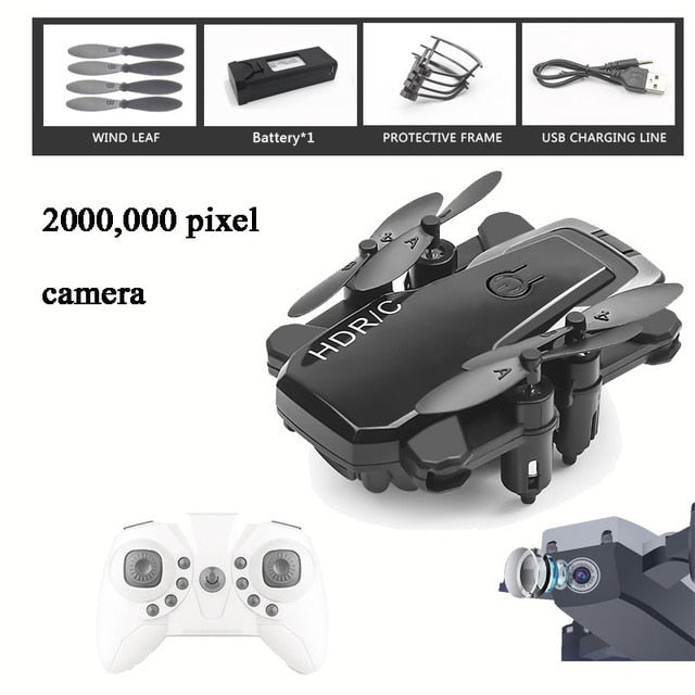 Foldable Mini Drone With RC Quadrocopter With Camera HD Quad-Counter With High Hold RC Helicopter With Headless Mode Kid's Toys