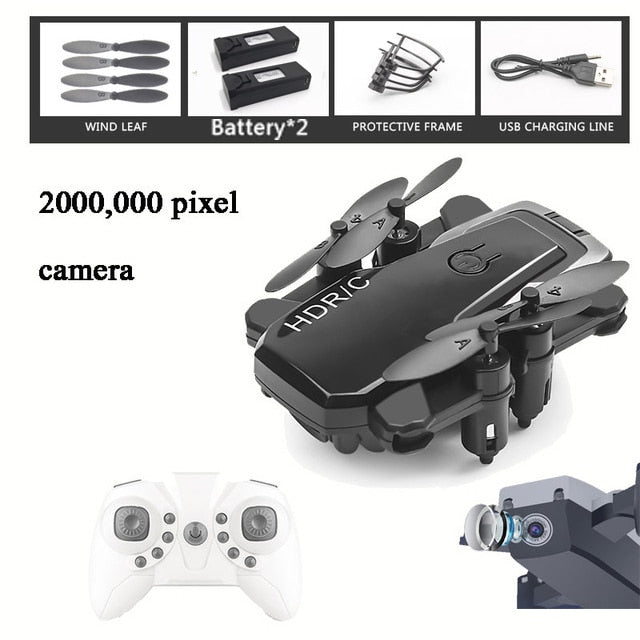 Foldable Mini Drone With RC Quadrocopter With Camera HD Quad-Counter With High Hold RC Helicopter With Headless Mode Kid's Toys