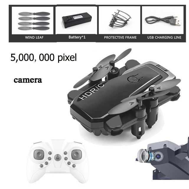 Foldable Mini Drone With RC Quadrocopter With Camera HD Quad-Counter With High Hold RC Helicopter With Headless Mode Kid's Toys