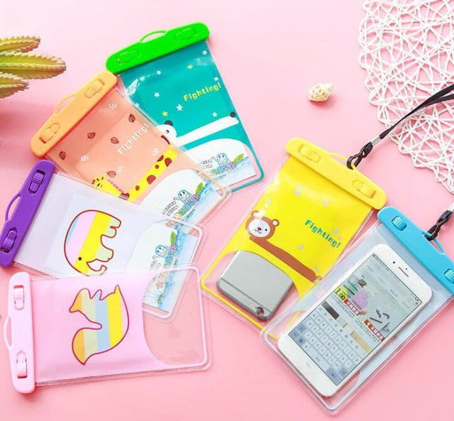 eTya Women Men Travel Packing Coin Money Card Wallet Phone Bag Phone Waterproof Bag Summer Beach Pouch Case Travel Accessories