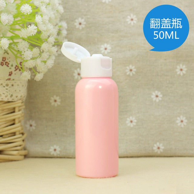 eTya  Portable Travel Empty Cosmetic Containers Cream Lotion Plastic Bottles Bags Pouch  Travel Accessories