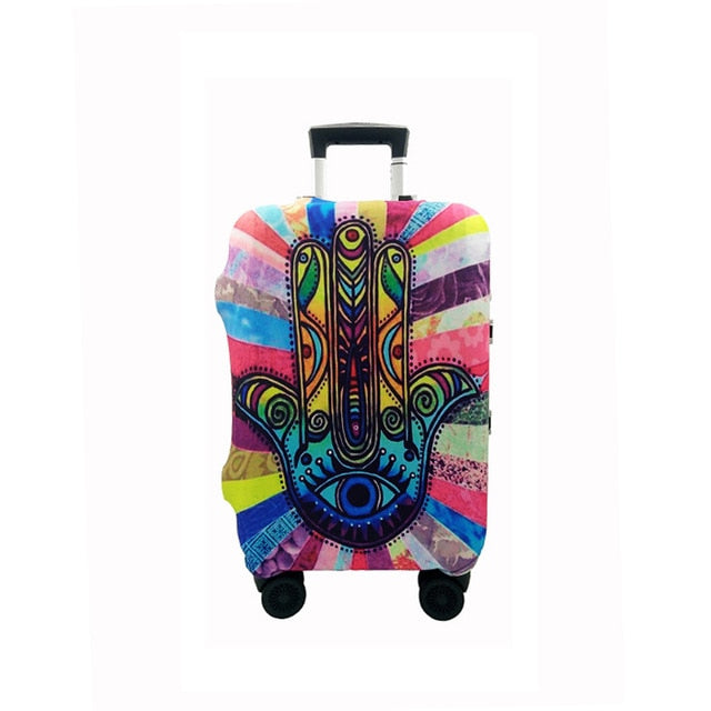 QIAQU Brand Travel Thicken Elastic Color Luggage Suitcase Protective Cover, Apply to 18-32inch Cases, Travel Accessories 2017