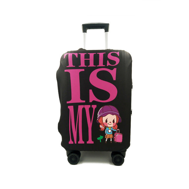 QIAQU Brand Travel Thicken Elastic Color Luggage Suitcase Protective Cover, Apply to 18-32inch Cases, Travel Accessories 2017