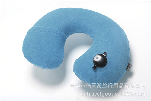 New H Shape Inflatable Travel Pillow Folding Lightweight nap Neck Pillow Car Seat office Airplane sleeping Cushion Pillow