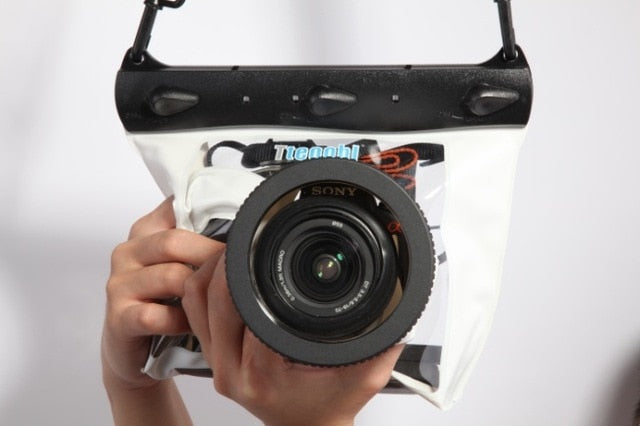 Tteoobl GQ-518M 20m Underwater Diving Camera Housing Case Pouch Dry Bag Camera Waterproof Dry Bag for Canon Nikon DSLR SLR