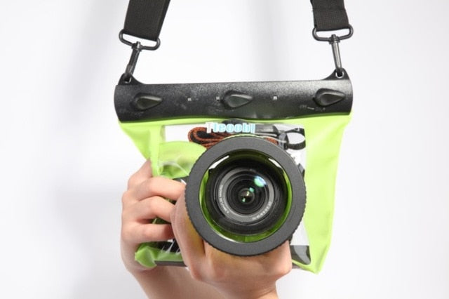 Tteoobl GQ-518M 20m Underwater Diving Camera Housing Case Pouch Dry Bag Camera Waterproof Dry Bag for Canon Nikon DSLR SLR