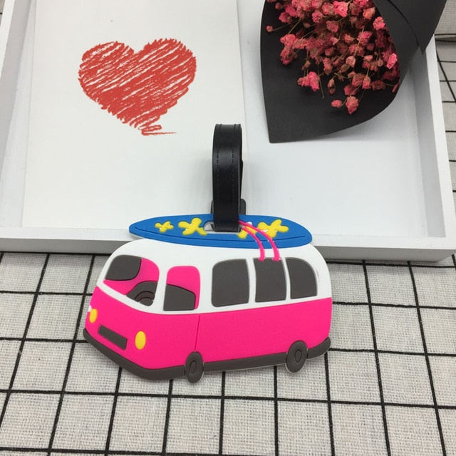 Travel Accessories Creative Luggage Tag Animal Cartoon Silica Gel Suitcase ID Addres Holder Baggage Boarding Tags Portable Label
