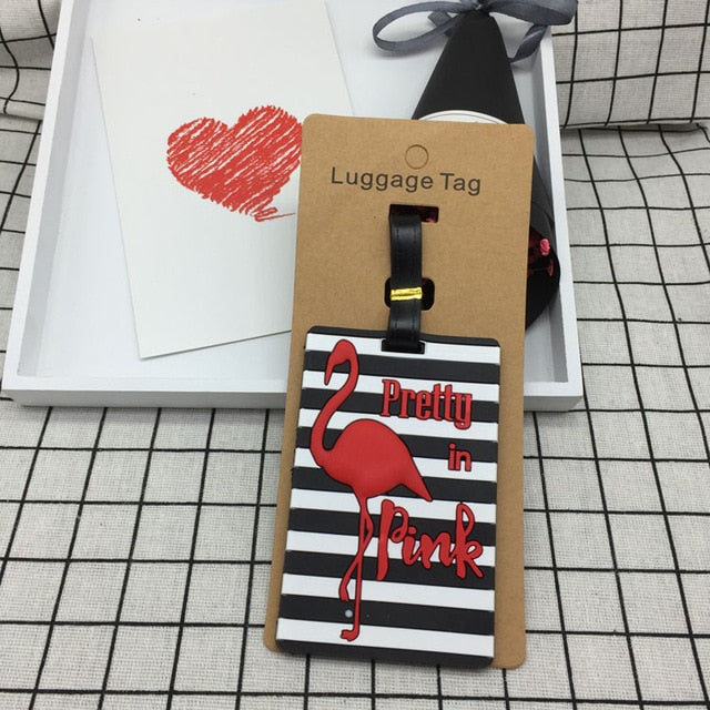 Travel Accessories Creative Luggage Tag Animal Cartoon Silica Gel Suitcase ID Addres Holder Baggage Boarding Tags Portable Label
