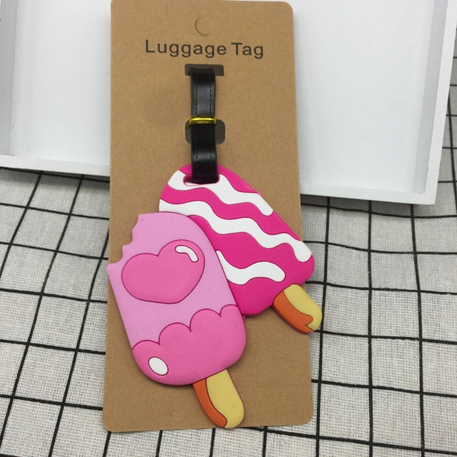 Travel Accessories Creative Luggage Tag Animal Cartoon Silica Gel Suitcase ID Addres Holder Baggage Boarding Tags Portable Label