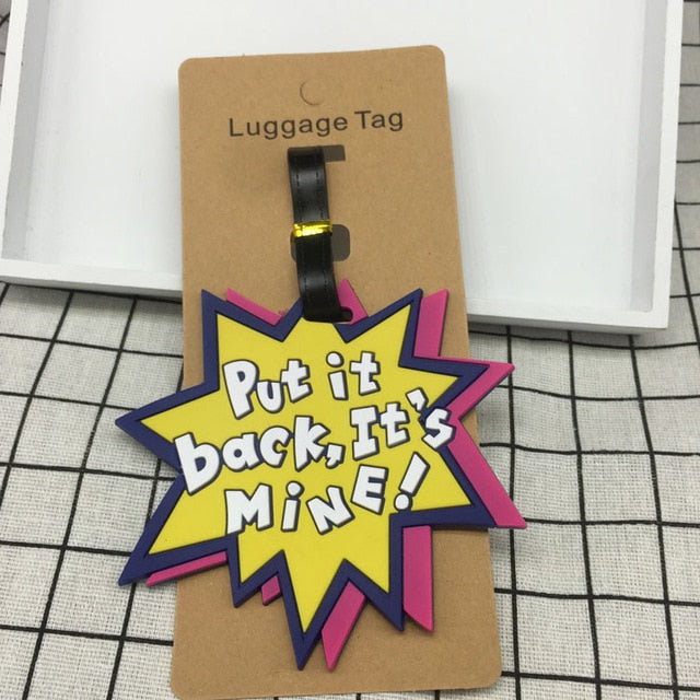 Travel Accessories Creative Luggage Tag Animal Cartoon Silica Gel Suitcase ID Addres Holder Baggage Boarding Tags Portable Label