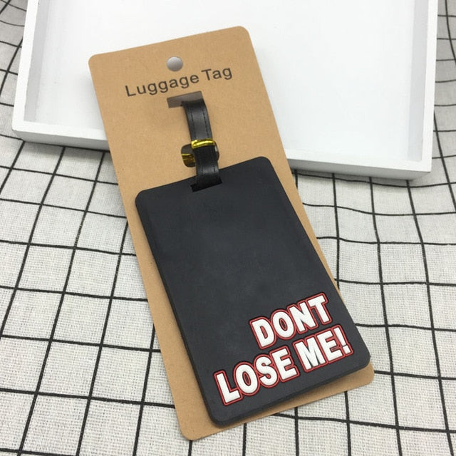 Travel Accessories Creative Luggage Tag Animal Cartoon Silica Gel Suitcase ID Addres Holder Baggage Boarding Tags Portable Label