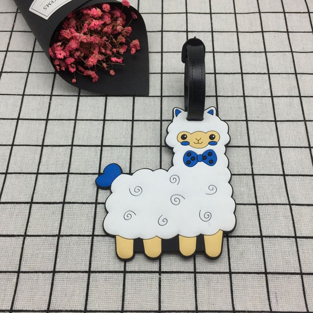 Travel Accessories Creative Luggage Tag Animal Cartoon Silica Gel Suitcase ID Addres Holder Baggage Boarding Tags Portable Label