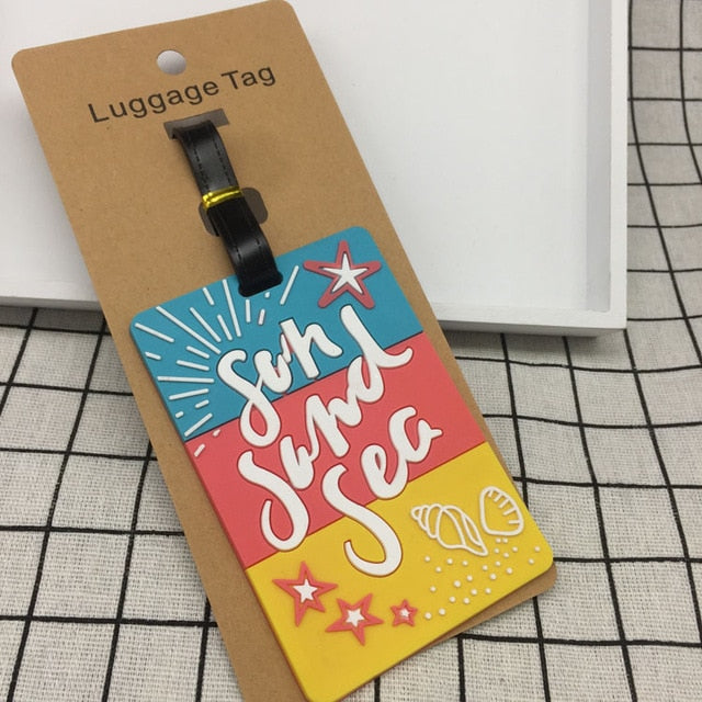Travel Accessories Creative Luggage Tag Animal Cartoon Silica Gel Suitcase ID Addres Holder Baggage Boarding Tags Portable Label