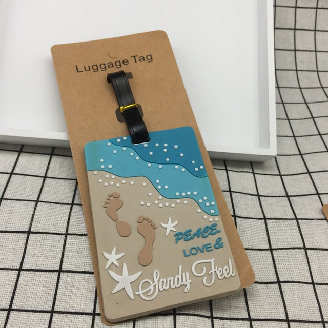 Travel Accessories Creative Luggage Tag Animal Cartoon Silica Gel Suitcase ID Addres Holder Baggage Boarding Tags Portable Label