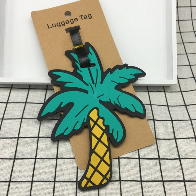 Travel Accessories Creative Luggage Tag Animal Cartoon Silica Gel Suitcase ID Addres Holder Baggage Boarding Tags Portable Label