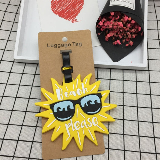 Travel Accessories Creative Luggage Tag Animal Cartoon Silica Gel Suitcase ID Addres Holder Baggage Boarding Tags Portable Label