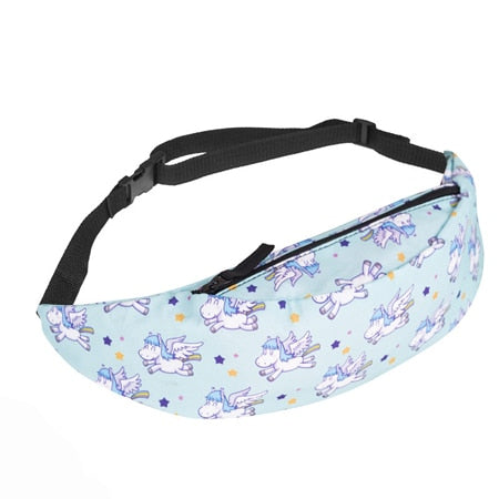 Jom Tokoy New Colorful Waist Bag For Men Fanny Packs Style Belt Bag Unicorn Women Waist Pack Travelling Mobile Phone Bags