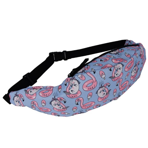 Jom Tokoy New Colorful Waist Bag For Men Fanny Packs Style Belt Bag Unicorn Women Waist Pack Travelling Mobile Phone Bags