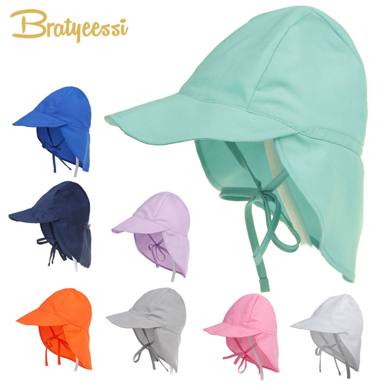 SPF 50+ Baby Sun Hat Adjustable Summer Baby Cap for Boys Travel Beach Baby Girl Hat Kids Infant Accessories Children Hats S/L