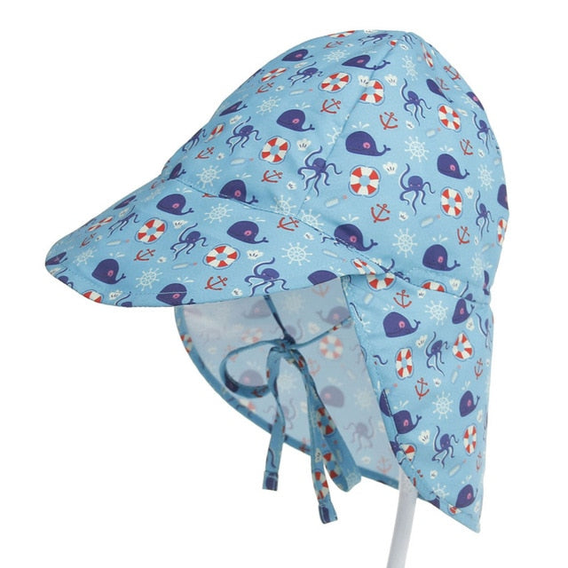 SPF 50+ Baby Sun Hat Adjustable Summer Baby Cap for Boys Travel Beach Baby Girl Hat Kids Infant Accessories Children Hats S/L