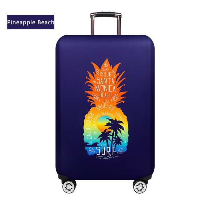 World Map Travel Luggage Suitcase Protective Cover Trolley Baggage Bag Cover Men's Women's Thick Elastic Case For Suitcase 272