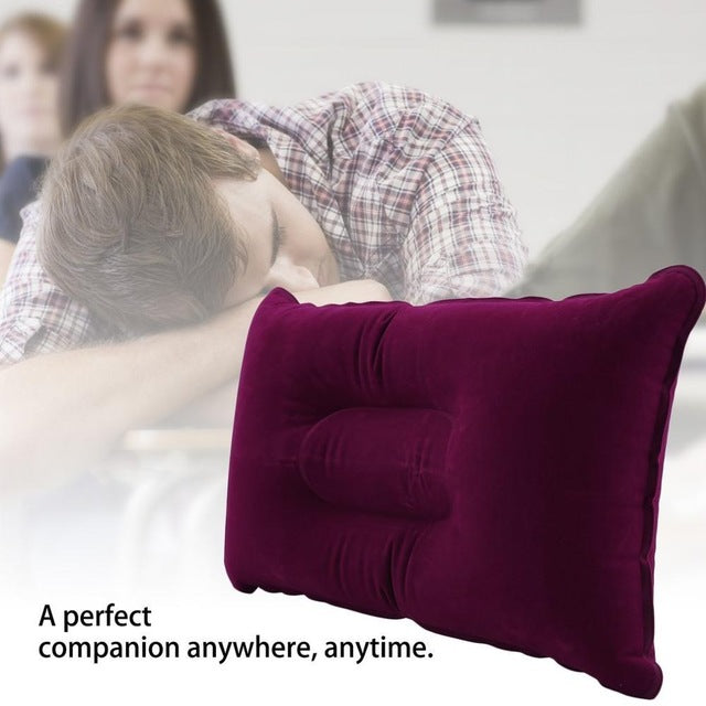 Portable Fold Outdoor Travel Sleep Pillow Air Inflatable Cushion Break Rest Comfortable Pillows for Sleep Travel Accessories