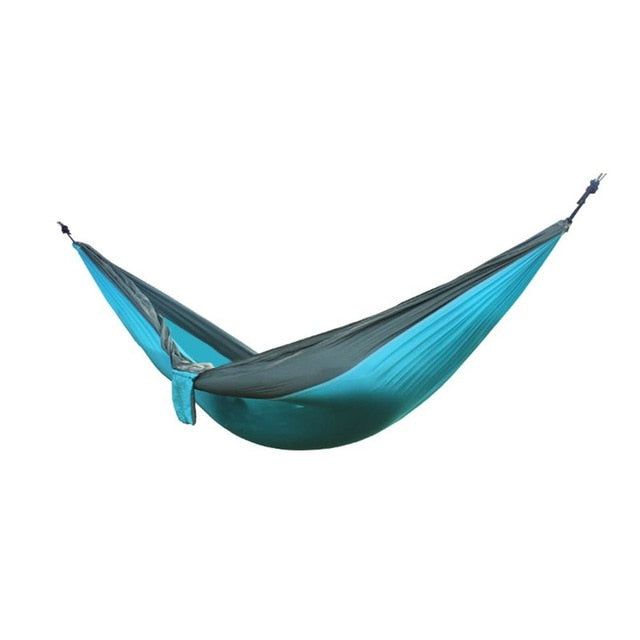 Portable Hammock 2 Person Outdoor Camping Survival Hammock Garden Swing Hunting Hanging Sleeping Chair Travel Parachute Hammocks