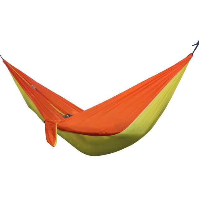 Portable Hammock 2 Person Outdoor Camping Survival Hammock Garden Swing Hunting Hanging Sleeping Chair Travel Parachute Hammocks