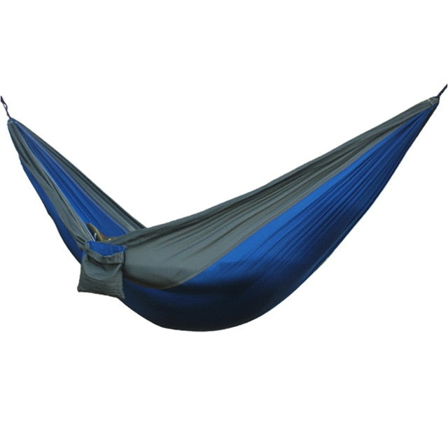 Portable Hammock 2 Person Outdoor Camping Survival Hammock Garden Swing Hunting Hanging Sleeping Chair Travel Parachute Hammocks